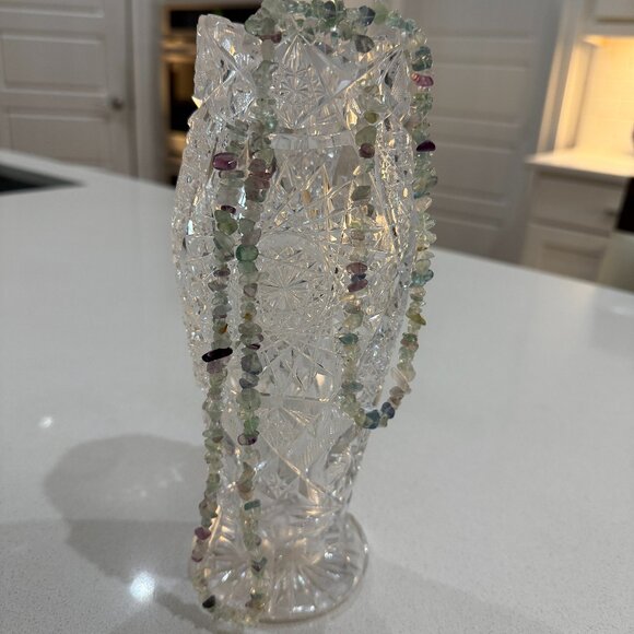 Fluorite Bead Chip Necklace - Picture 2 of 7